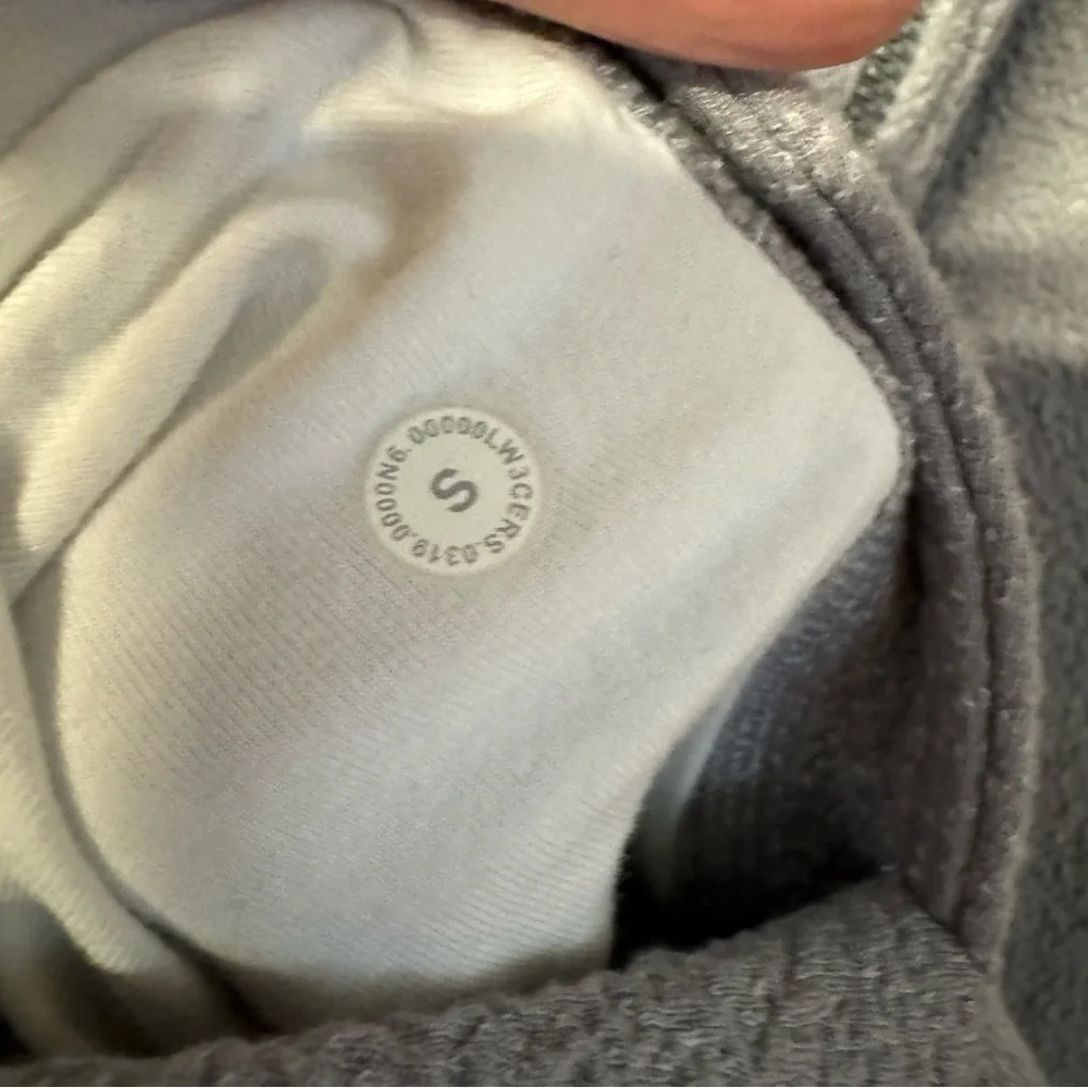 Lululemon Pave New Ways Full-Zip hoodie sweatshirt Glacier Grey White pu…